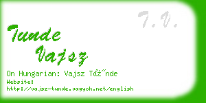 tunde vajsz business card